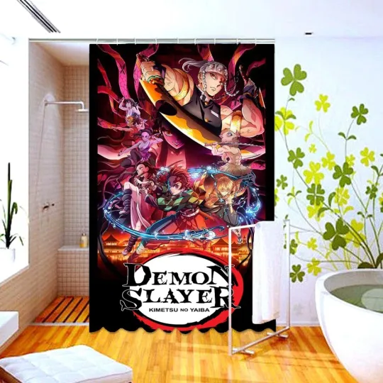 Discover Waterproof Shower Curtain demon Polyester Decor Bathroom