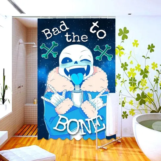 Discover Waterproof Shower Curtain Sans undertale Polyester Decor Bathroom