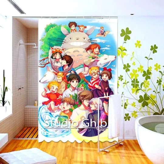 Discover Waterproof Shower Curtain studio ghibli Polyester Decor Bathroom