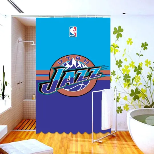 Discover Waterproof Shower Curtain utah jazz Polyester Decor Bathroom