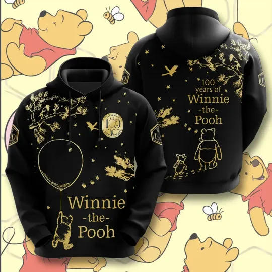 Discover Winnie-the-Pooh 100th Anniversary 3D Hoodie
