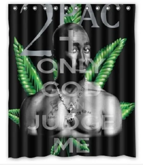 Discover Waterproof Shower Curtain tupac shakur Polyester Decor Bathroom
