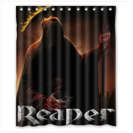 Discover Waterproof Shower Curtain Reaper Polyester Decor Bathroom