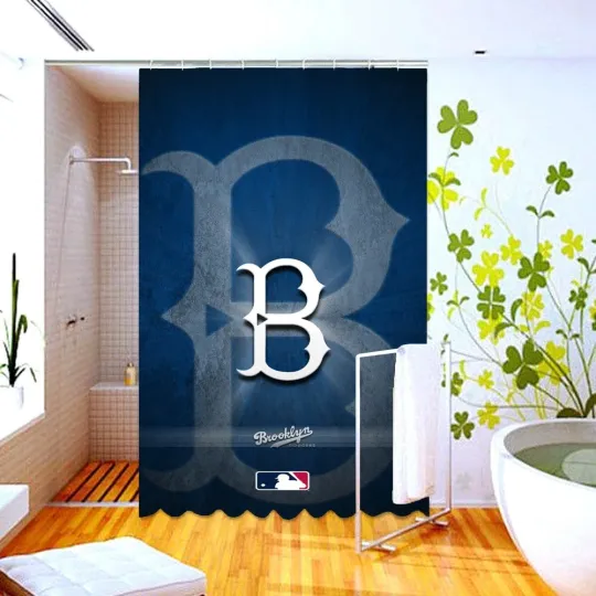 Discover Waterproof Shower Curtain brooklyn dodgers Polyester Decor Bathroom
