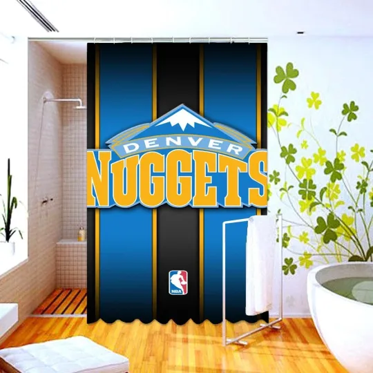Discover Waterproof Shower Curtain denver nuggets Polyester Decor Bathroom