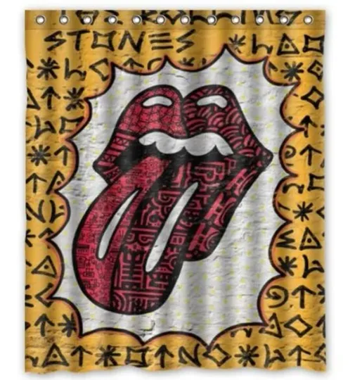 Waterproof Shower Curtain the rolling stones Polyester Decor Bathroom