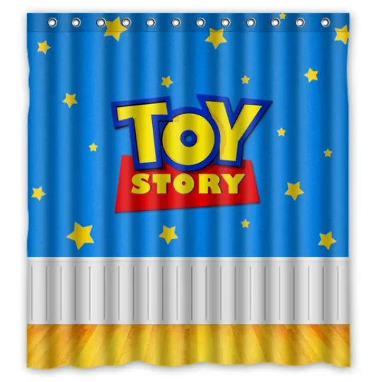 Discover Waterproof Shower Curtain The Toy Story Polyester Decor Bathroom