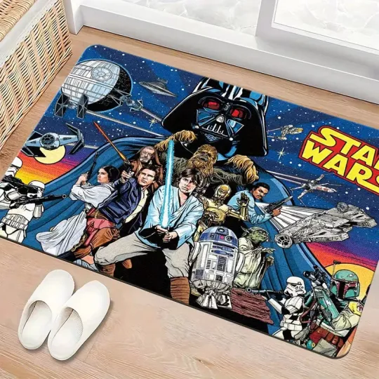 Discover Star Wars Printed Rug, Decor Room Rug Best Gift US Decor