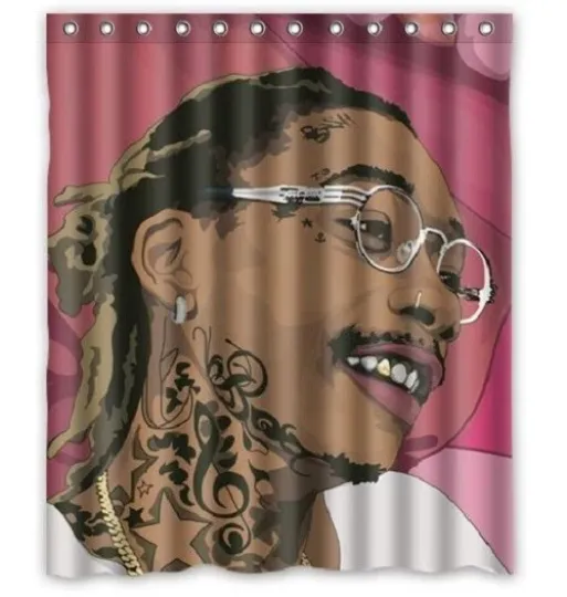 Waterproof Shower Curtain wiz khalifa Polyester Decor Bathroom