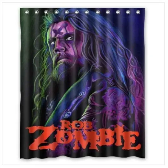 Discover Waterproof Shower Curtain rob zombie Polyester Decor Bathroom