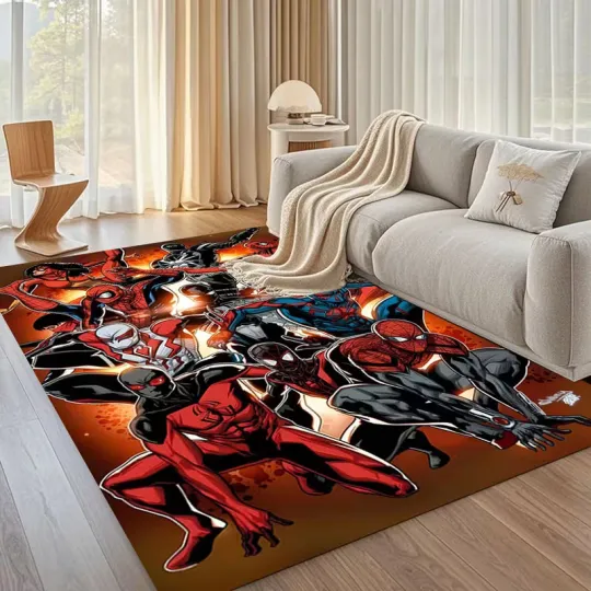 Discover Superheroes Spider Man Rug, Decor Room Rug Best Gift US Decor