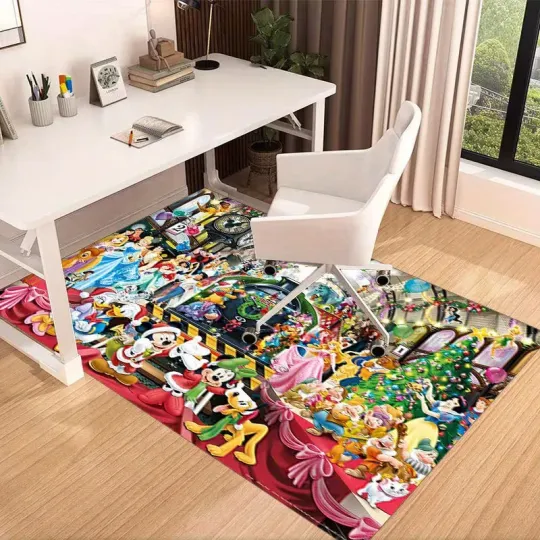 Discover Disney Character Holidays Rug, Room Rug,Living Room Rug Christmas Gift US Decor