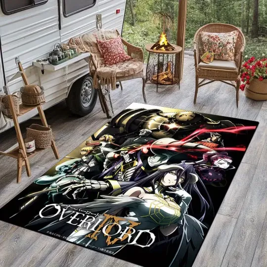 Discover Overlord Anime Rug, Rug Decor Room, Living Room Rug Christmas Gift US Decor