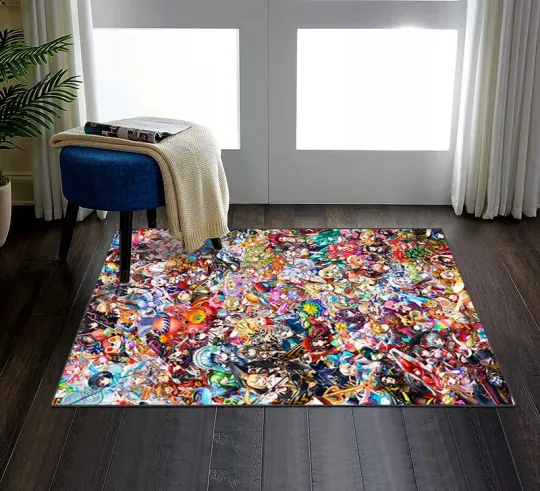 Discover Anime Character Rug, Rug Decor, Room Rug,Living Room Rug Christmas Gift US Decor