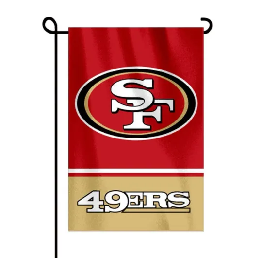 San Francisco 49ers Garden Flag Double Sided 12x18 Yard Hanging Flag football