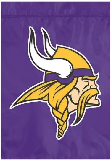 Discover Minnesota Vikings Premium Garden Flag Banner Applique Embroidered 12.5 x 18...