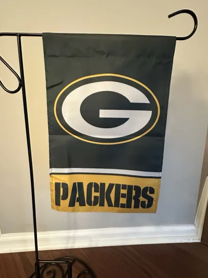 Green Bay Packers Garden Flag Double Sided Packers Premium Yard Flag 12x18