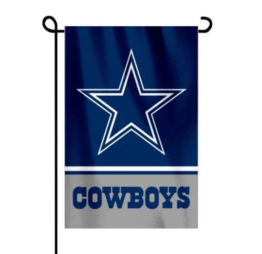 Discover Dallas Cowboys Garden Flag Double Sided 12x18 Yard Hanging Flag football