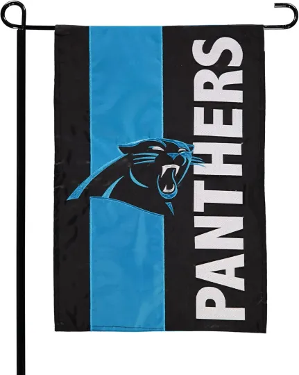 Carolina Panthers football 12.5" x 18' Embellish Garden Flag