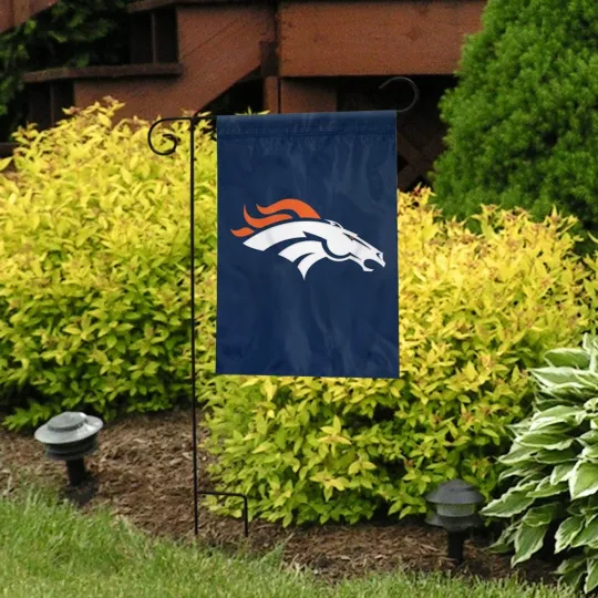 football DENVER BRONCOS PREMIUM GARDEN FLAG  15 X 10.5