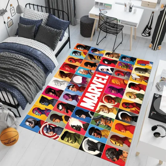 Discover Super Hero Living Room Rug Christmas Gift US Decor