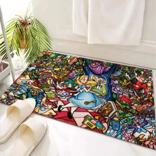Discover Disney Alice In Wonderland Living Room Rug Christmas Gift US Decor
