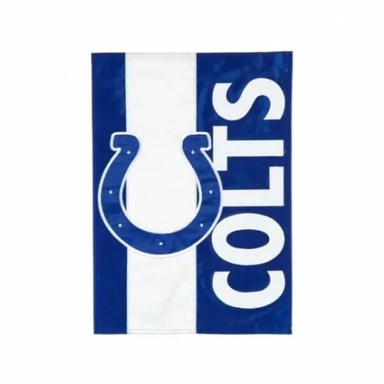 Discover Indianapolis Colts football 12.5" x 18' Embellish Garden Flag