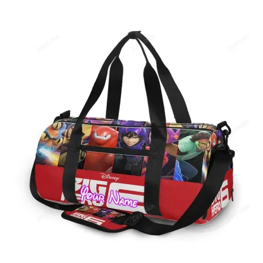 Big Hero 6 Poster 8 Personalized Name Travel Bag Gym Bag
