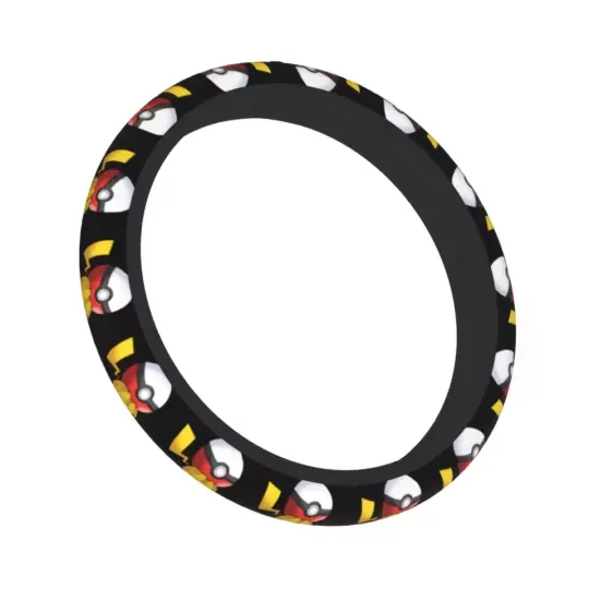 Discover PKM Cartoon Pika Car Steering Wheel Cover