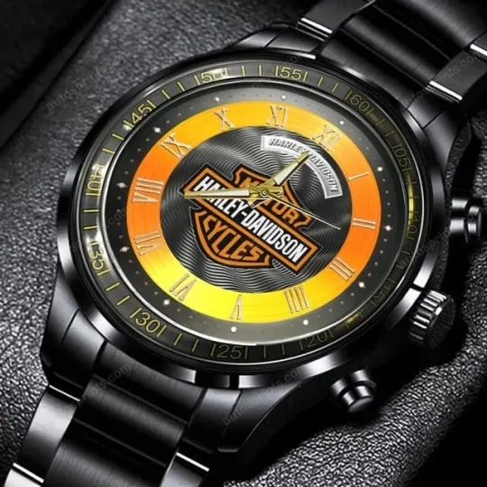 Discover Harley Motor Racing Davidsonn Black Stainless Steel Watch For Men