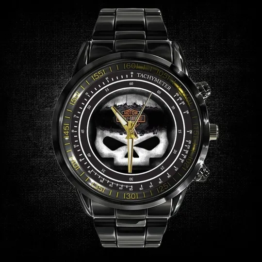 Discover Harley Motor Racing Davidsonn Black Stainless Steel Watch For Men