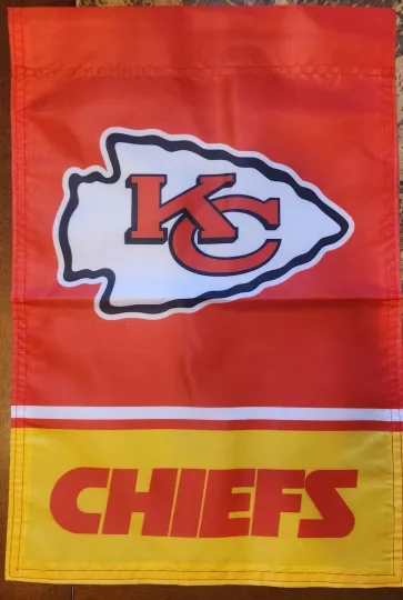 Kansas City Chiefs 12 X 18 Inches Double Sided football Football Garden Flag