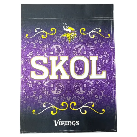 Minnesota Vikings 13 x 18 Inch Double Sided Knitted Polyester Garden Flag