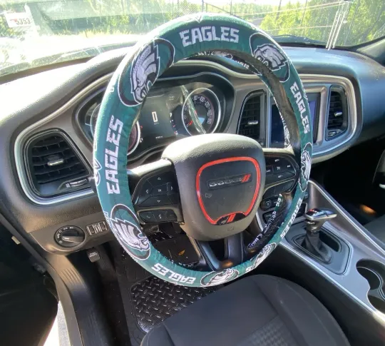 Discover Philadelphia Eagles Steering Wheel Cover Football Auto Accessories