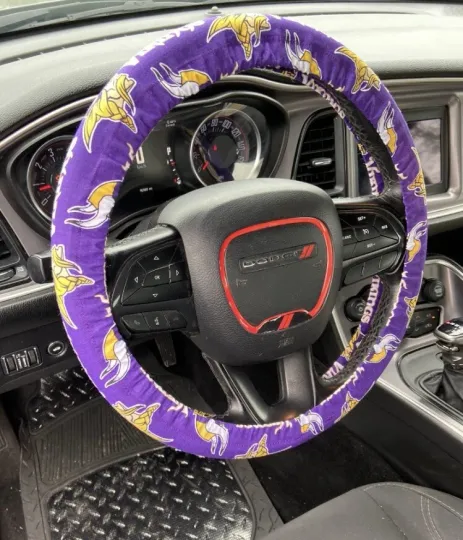 Discover VIKINGS Steering Wheel Cover Minnesota Vikings Football Auto Accessories
