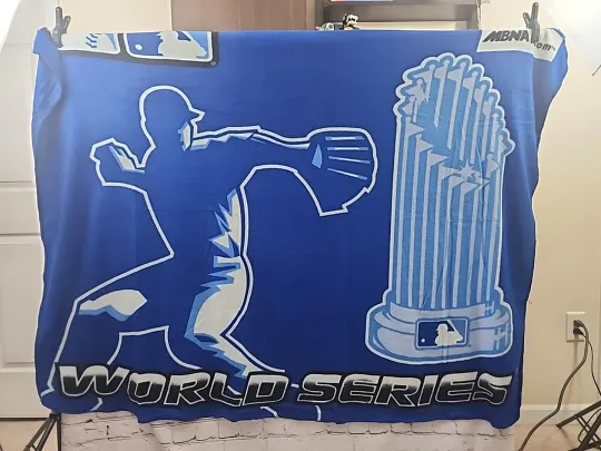 Discover NEW  World Series Fleece Throw Stadium Blanket, 8 Teams 1 Champion 58x46