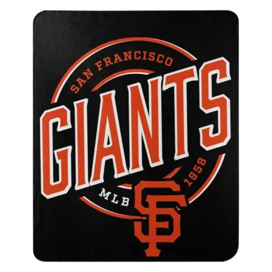 San Francisco Giants Soft Fleece Throw Blanket 50" x 60" - Orange