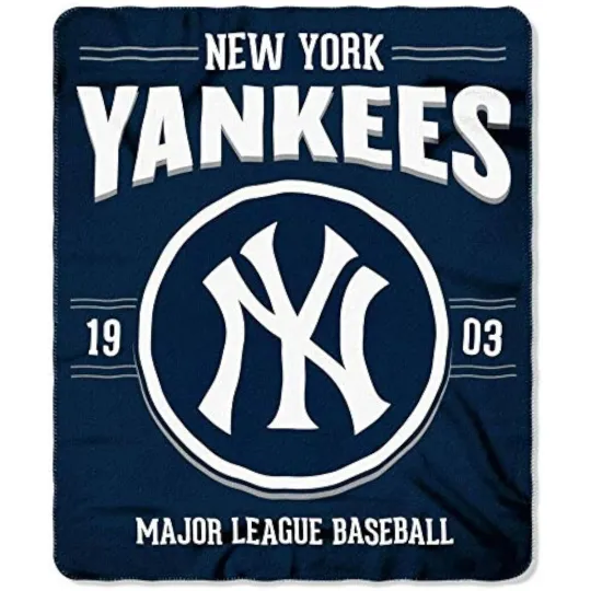 Discover New York Yankees 50x60 Fleece Throw Blanket