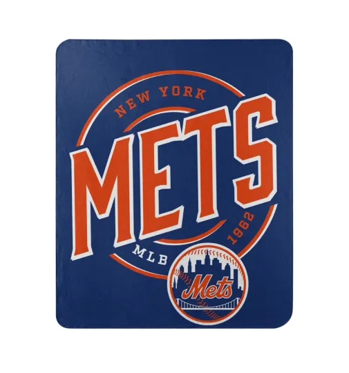 Discover New York Mets Blanket 50x60 Fleece Campaign Design
