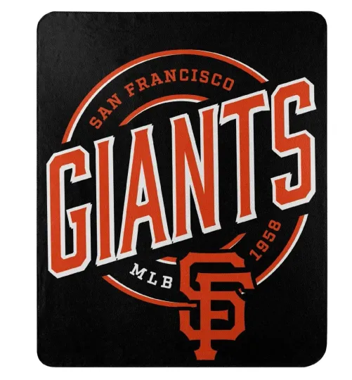 Discover San Francisco Giants MLB Campaign Fleece Throw Blanket 50" x 60"