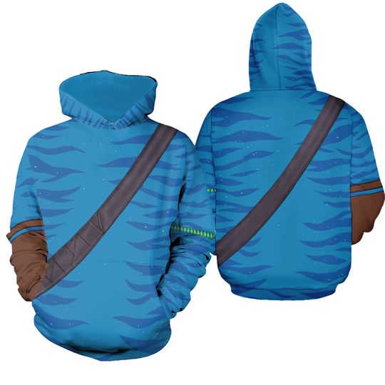Avatar 3D Hoodie, Jake Costume Hoodie, Alien Cosplay Hoodie