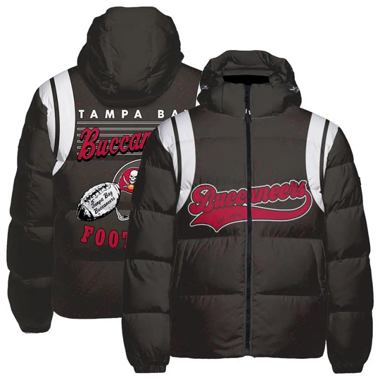 Discover Tampa Bay Buccaneers Hooded Puffer Jacket, Gift For Football Fan