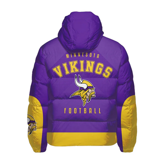 Minnesota Vikings Hooded Puffer Jacket