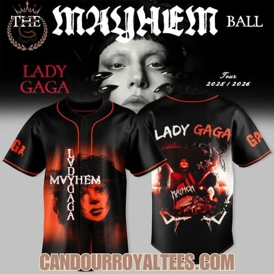 Ld ga The Mayhem Ball Tour 2025-2026 Baseball Jersey Gift For Fan