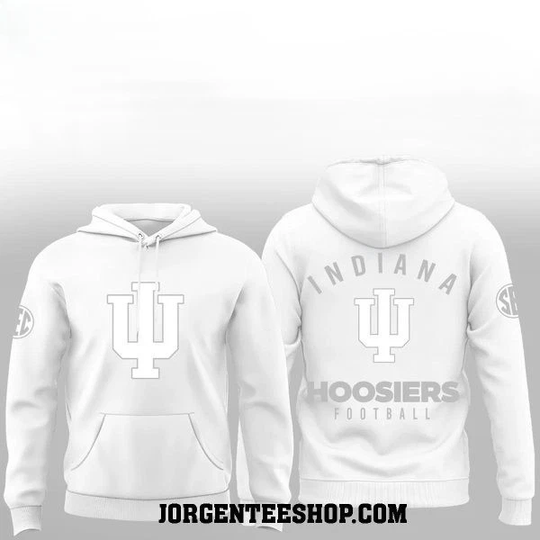 Discover Hoosiers White Out Winter 2026 Game Hoodie 3D