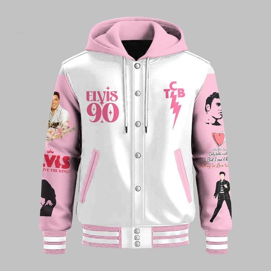 Elvis Presley 90th Anniversary Special Edition Hooded Varsity Jacket