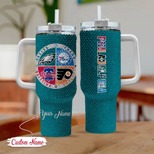 Discover Philadelphia Sport Logo Team Custom Tumber 40 Oz