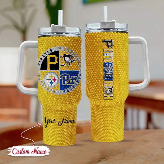Pittsburgh Sport Logo Team Custom Tumber 40 Oz