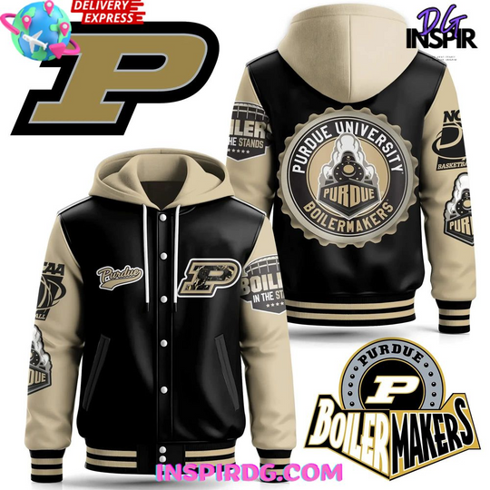 Discover Purdue Boilermakers In The Stands Limited Hooded Varsity Jacket