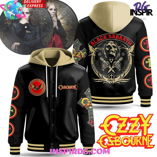 Ozzy Osbourne x Black Sabbath Hooded Varsity Jacket